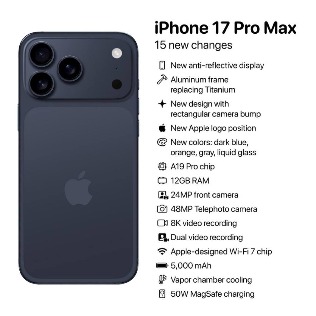 iphone 17pro max leaked spec