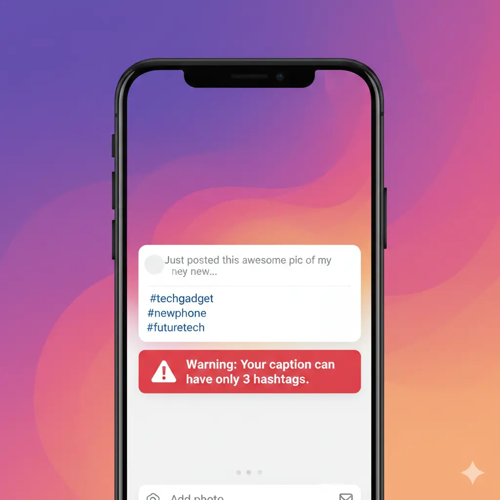 new instagram update today hashtag limit screenshot