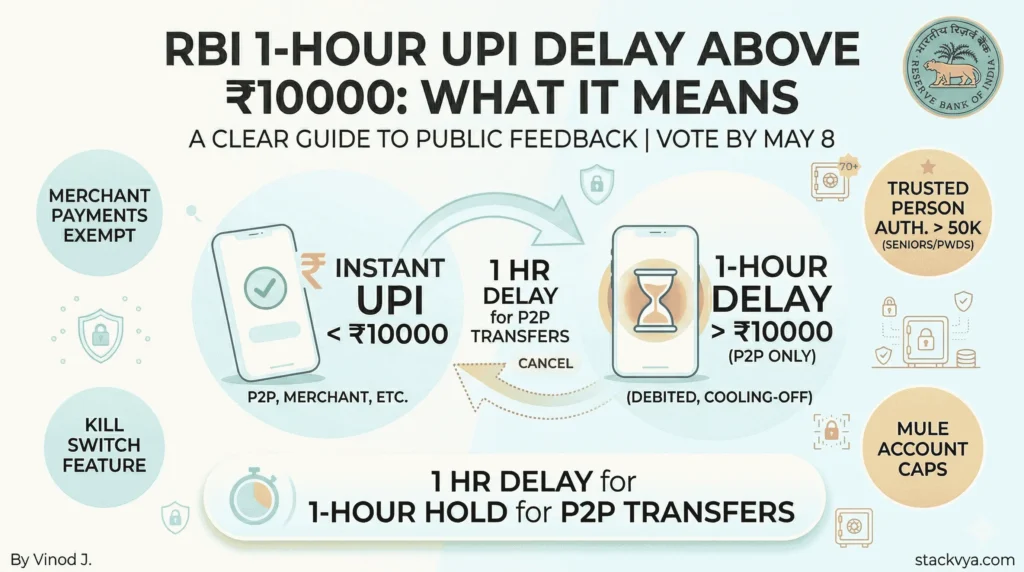 RBI 1-Hour UPI Delay Above ₹10000 What It Means for You (And Why It Matters)